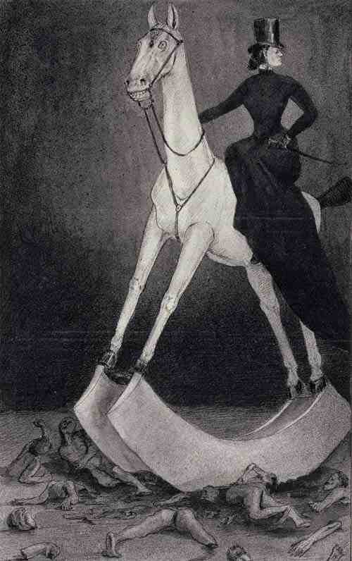 Alfred Kubin: Die Dame auf dem Pferd (The Lady on the Horse)